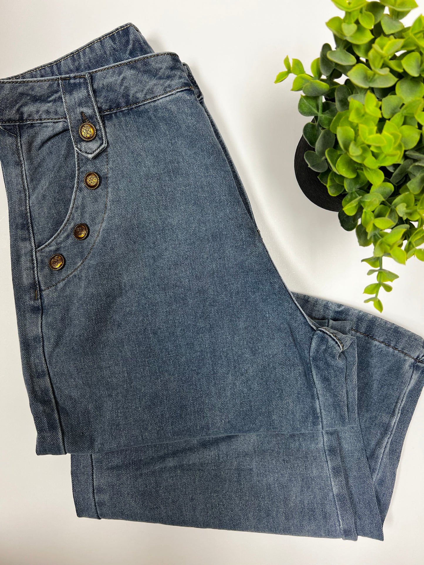 Terri Wide Leg Denim Pants