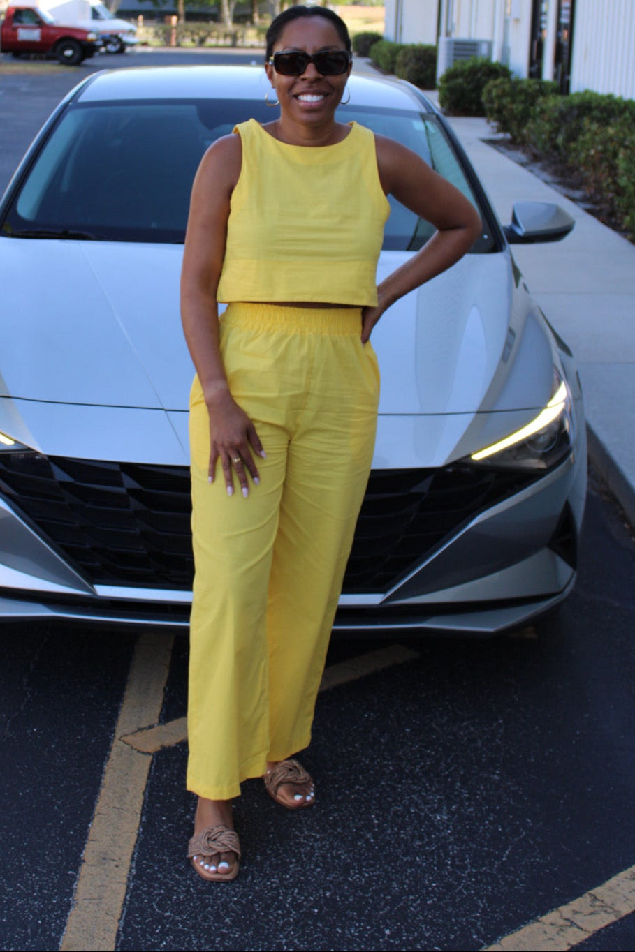 Jacque Crop Top and Pants Set