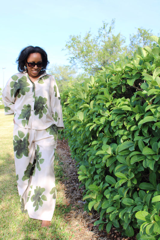 Cynthia Leaf Two Piece Set