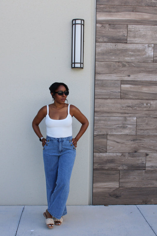 Terri Wide Leg Denim Pants