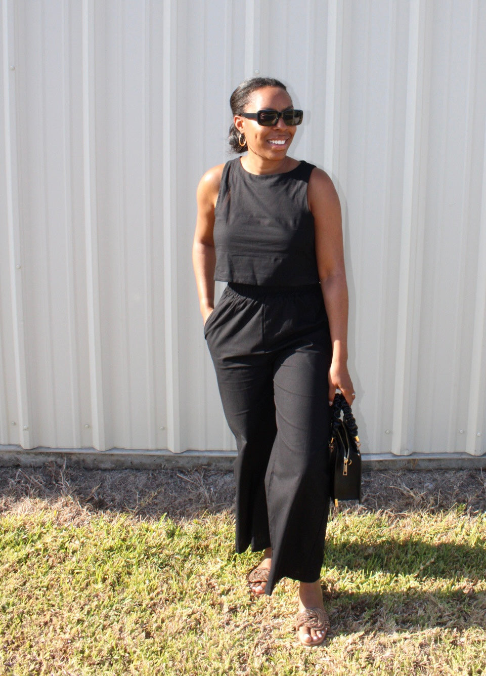 Jacque Crop Top and Pants Set