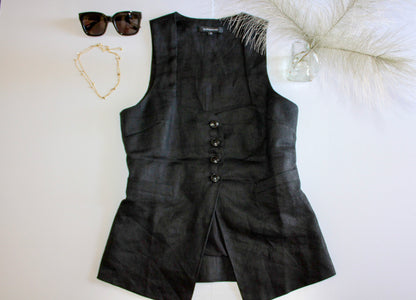 Sharise Linen Top
