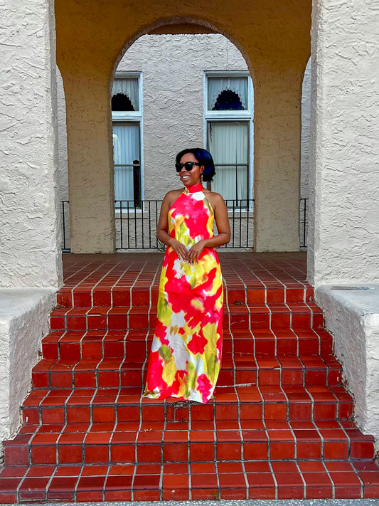 Sherry Halter Maxi Dress