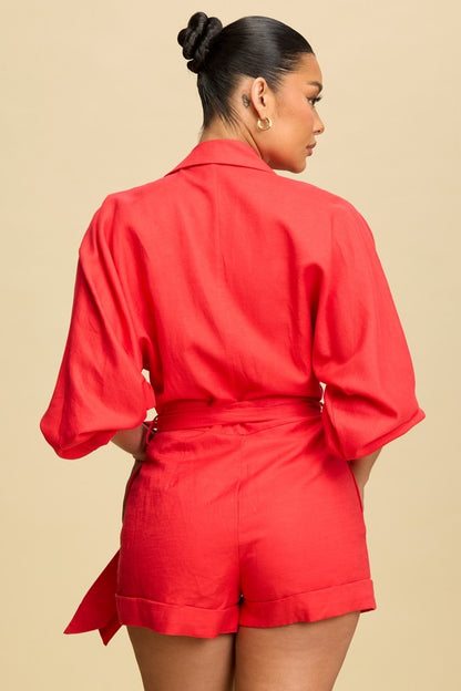 Kia Dolman Sleeve Romper